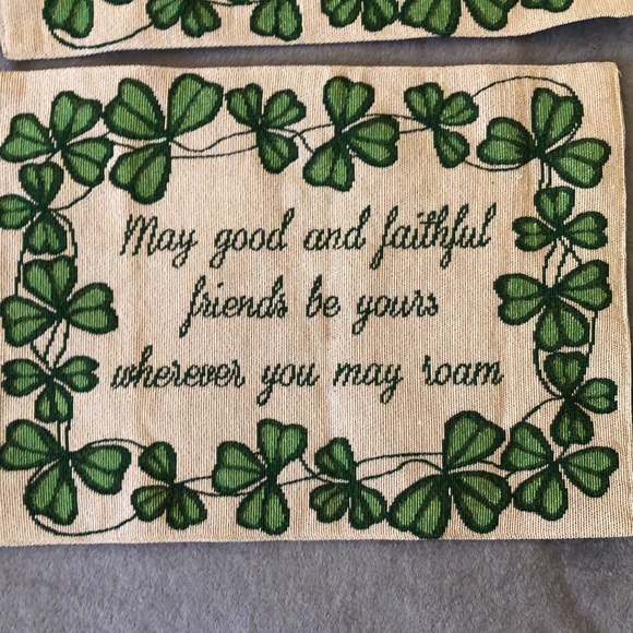 Windham Home St. Patrick’s Day Tapestry Placemat Shamrock 13x18 inches -Set of 2 - Picture 2 of 6